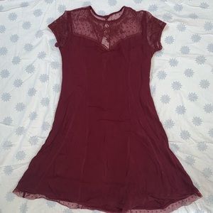 Burgundy dress